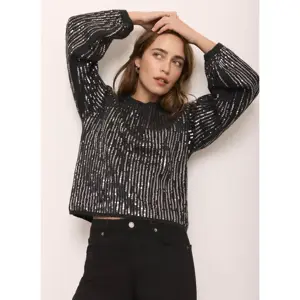 Mint Velvet Grey Sequin Embellished Jumper